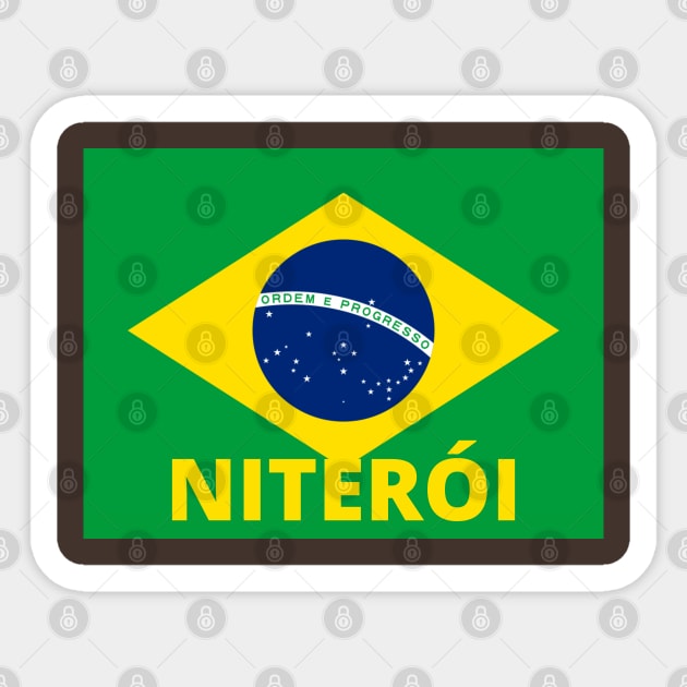 Niterói City in Brazilian Flag Sticker by aybe7elf